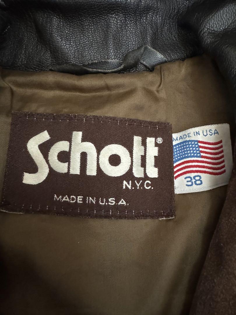 Schott USA製 スウェードトラッカージャケット レザージャケット 画像18