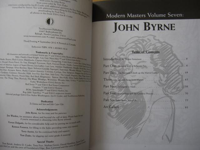 Modern Masters 7　JOHN BYRNE　ジョン・バーン Modern Masters Volume 07: John Byrne : TwoMorrows Publishing
