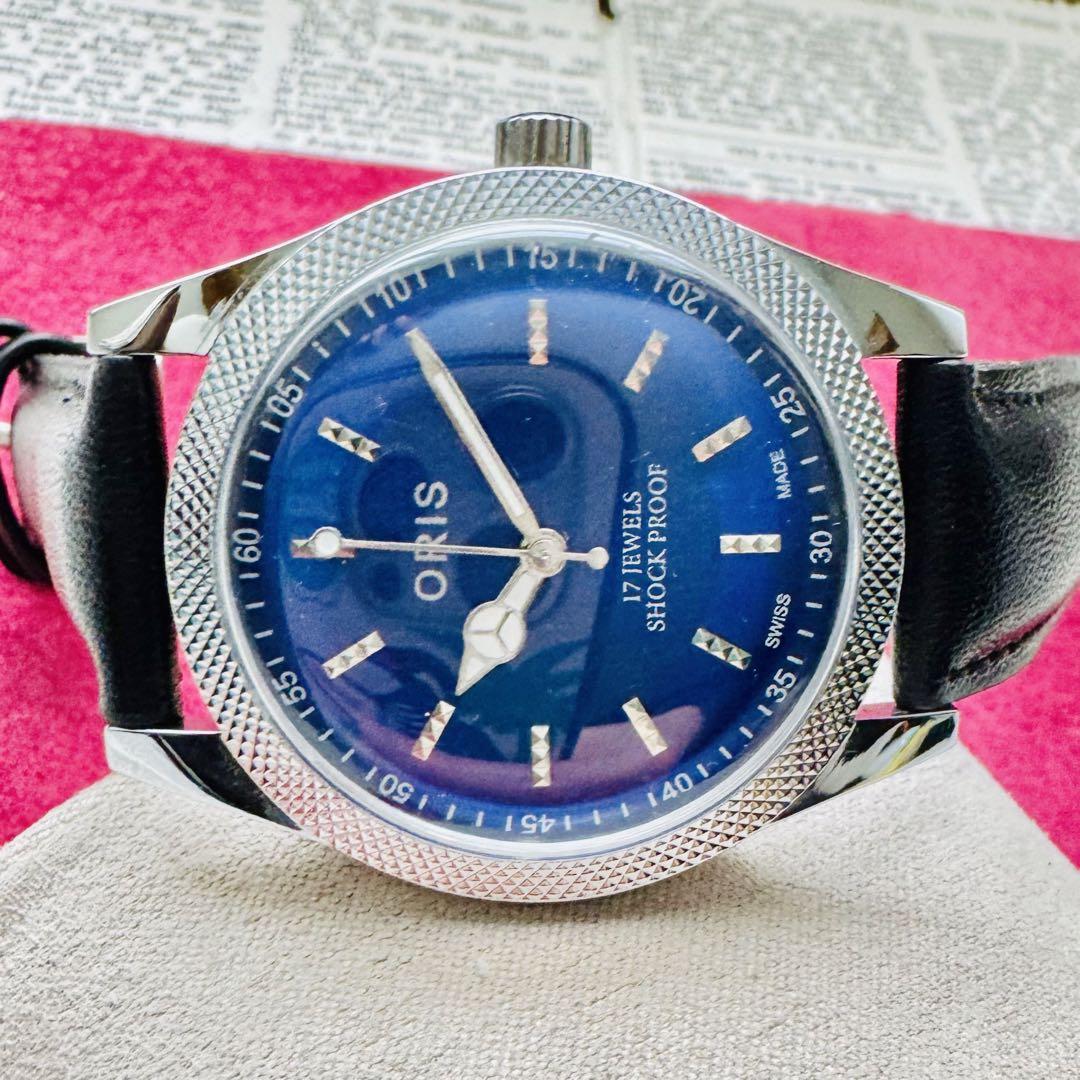 安いファッション - 〈整備済み〉ORIS/美品☆オリスメンズ腕時計