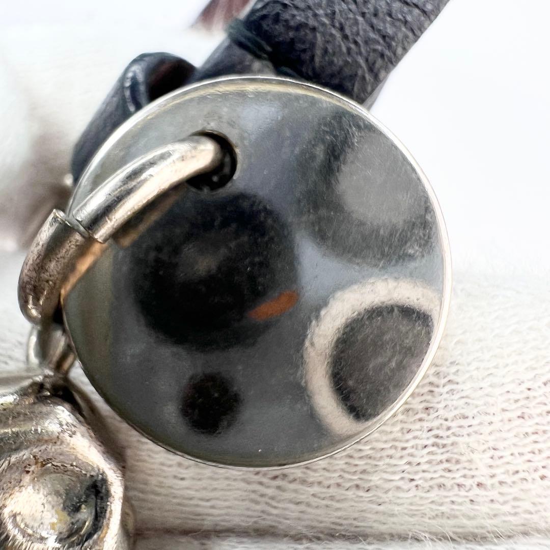 Alexander McQueen スカル ラインストーン レザー ブレスレット