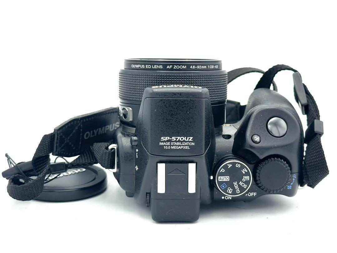 動作確認 OLYMPUS CAMEDIA SP-570UZ 電池付き カメラ 本物テレビ・オーディオ・カメラ - 【単3電池駆動】OLYMPUS