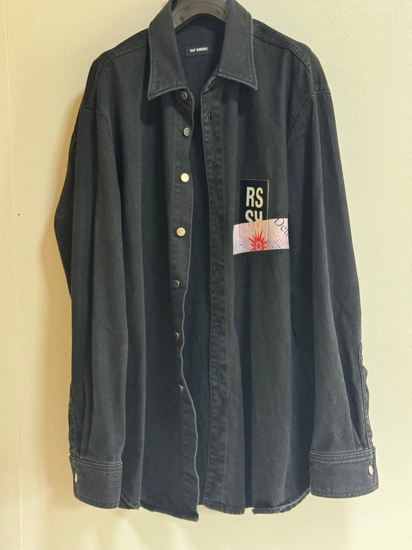 RAF SIMONS SS18 Carry Over Denim Shirt 黒XL(LL)・RAF SIMONS WWW_OLIVIERBERNSTEIN_COM