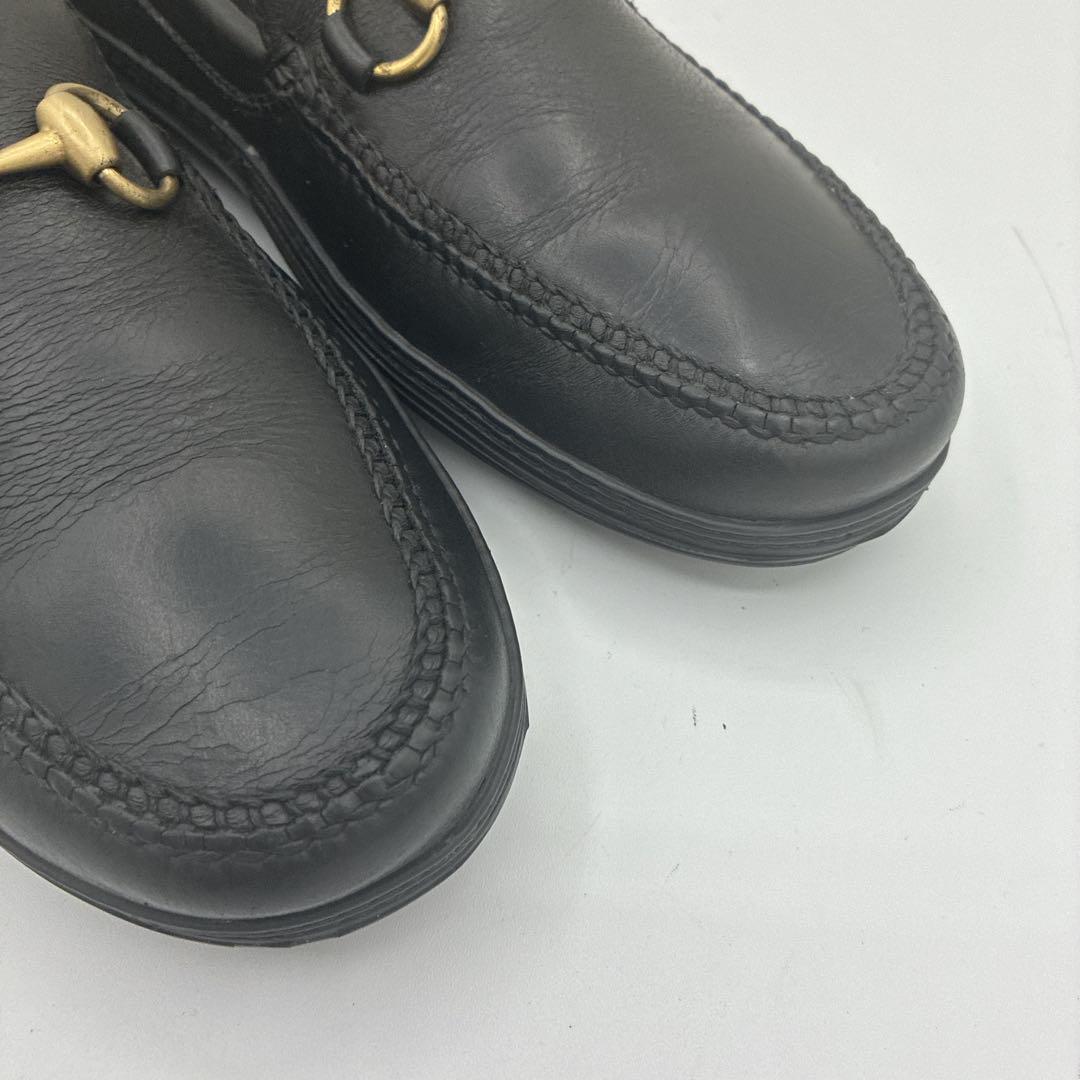 ❤️美品❤️ GUCCI グッチ ホースビットローファー ドライビング 42M 黒