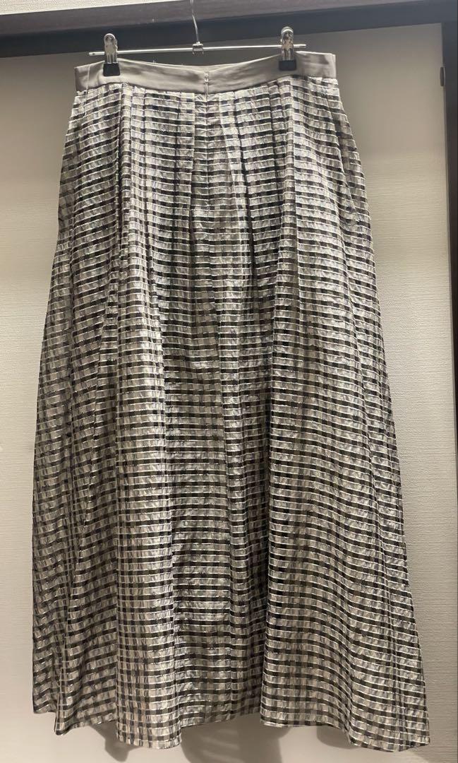 専用23AW/1度着用/121,000円】ebureチェックスカート - メルカリ