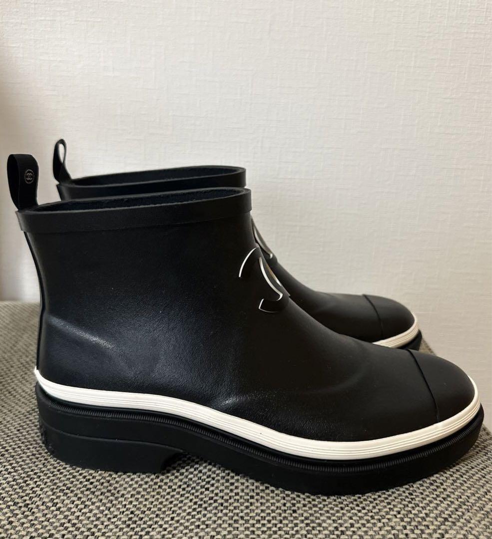 CHANEL】シャネル レイン ショート ブーツ (CHANEL/レインブーツ