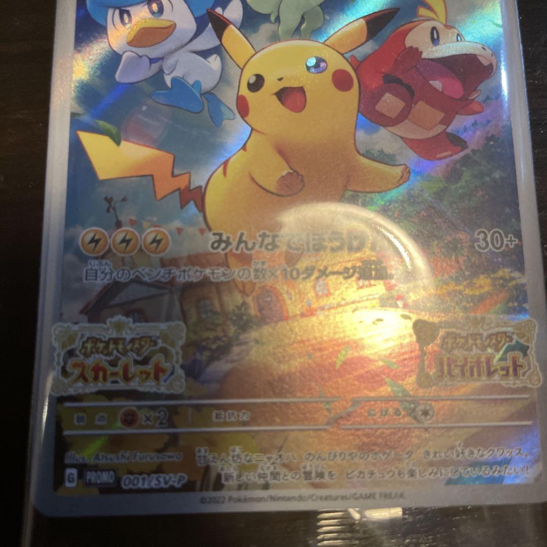ポケカ ピカチュウ スカバイ プロモ 未開封 みんなでぼうけん