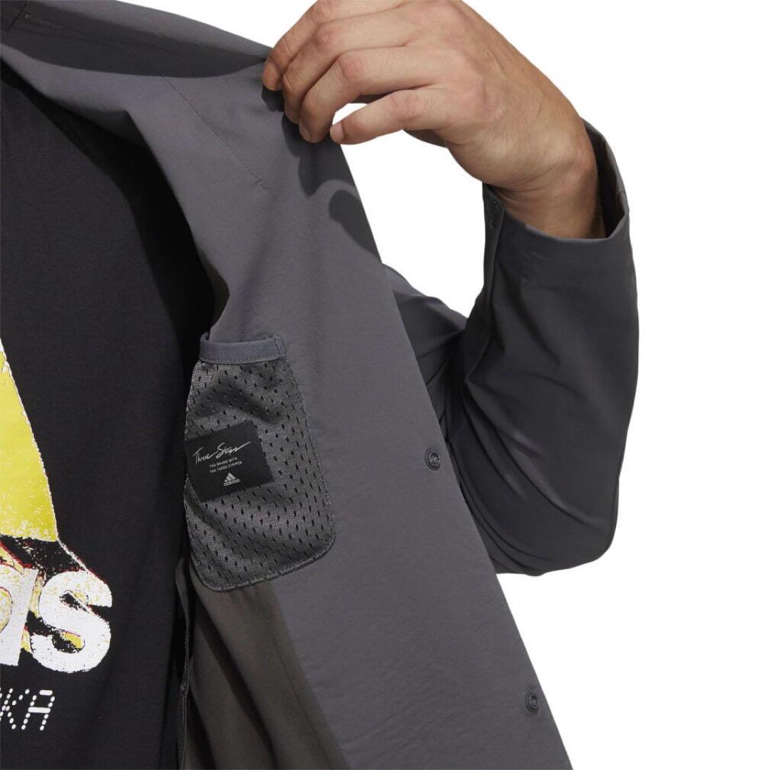 【adidas/アディダス】ゴルフ 吸汗速乾 ドライ テーラード ジャケットM灰 adidas/アディダス】ゴルフ 吸汗速乾 ドライ テーラード