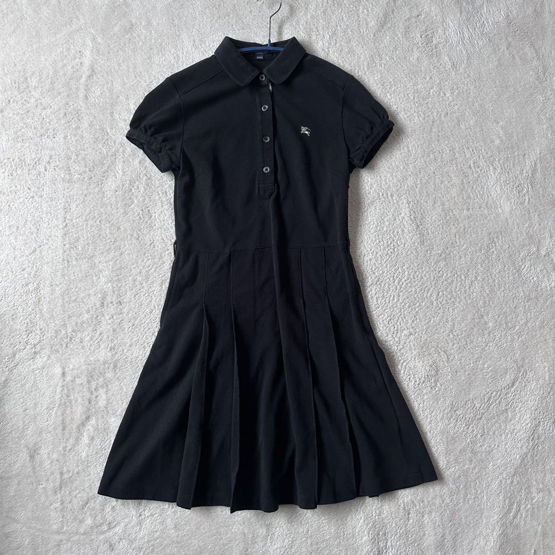 BURBERRY LONDON ワンピース ノバチェック プリーツ 140 黒