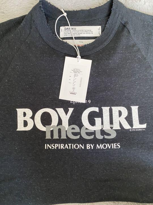 ブラック系,M当社の dairiku boy meets girl raglan tee パーカー ...