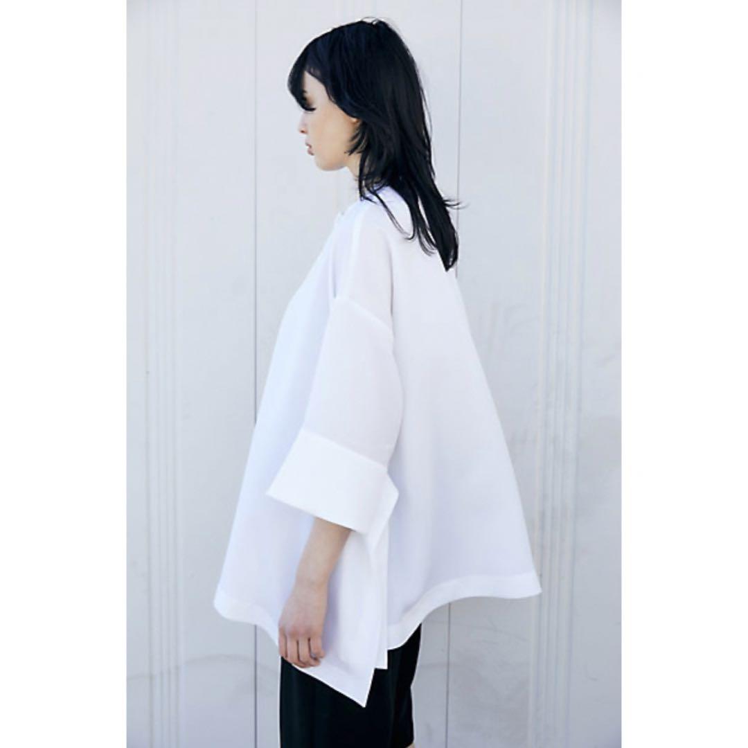 エンフォルド　PEジョーゼットサイドベンツワイドPULLOVER