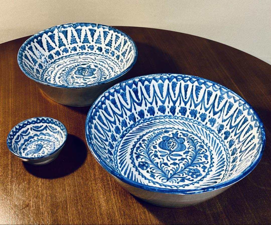 カサ・アスール Casa Azul 青い家　ボウル　3個セット