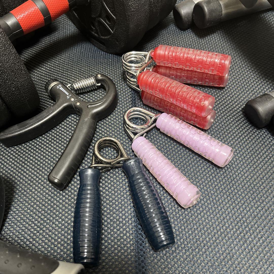可変式ダンベルとトレーニング器具セット