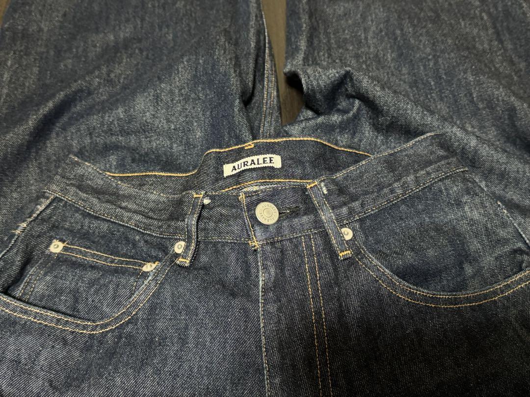 パンツ AURALEE HARD TWIST DENIM WIDE PANTS 28