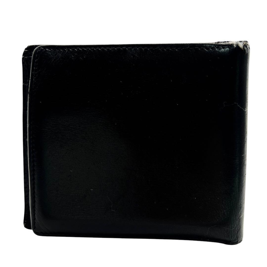 GUCCI レザー ブラック 折り財布 メンズ 6944