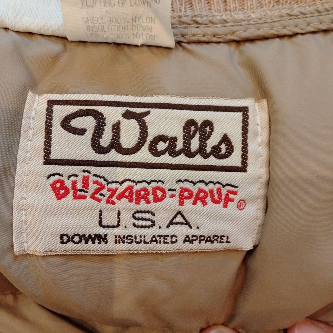 Walls USA製 ベージュ ダウンベスト