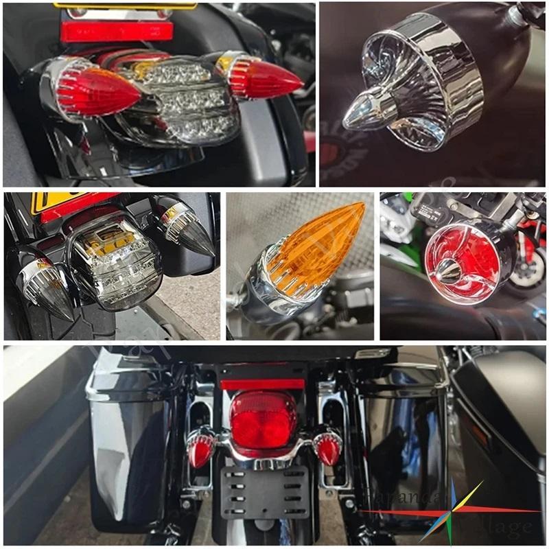2個 ハーレー ウィンカー レンズ ロケット② OR ソフテイル キャデラック