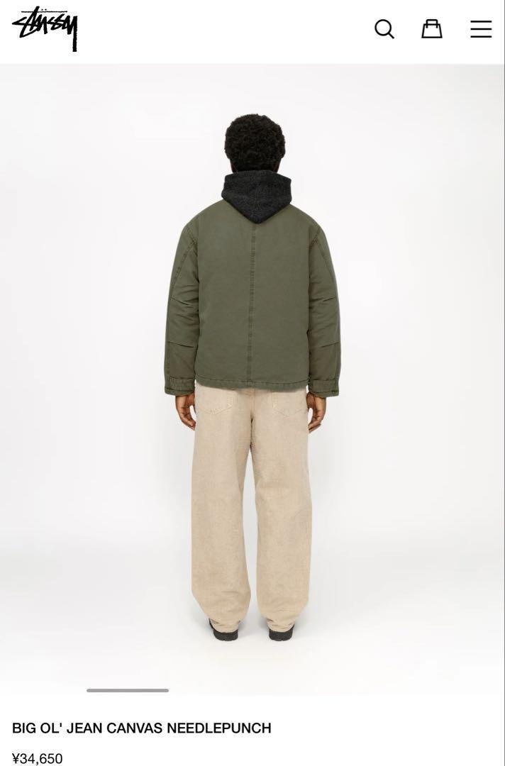 パンツ stussy BIG OL' JEAN CANVAS NEEDLEPUNCH