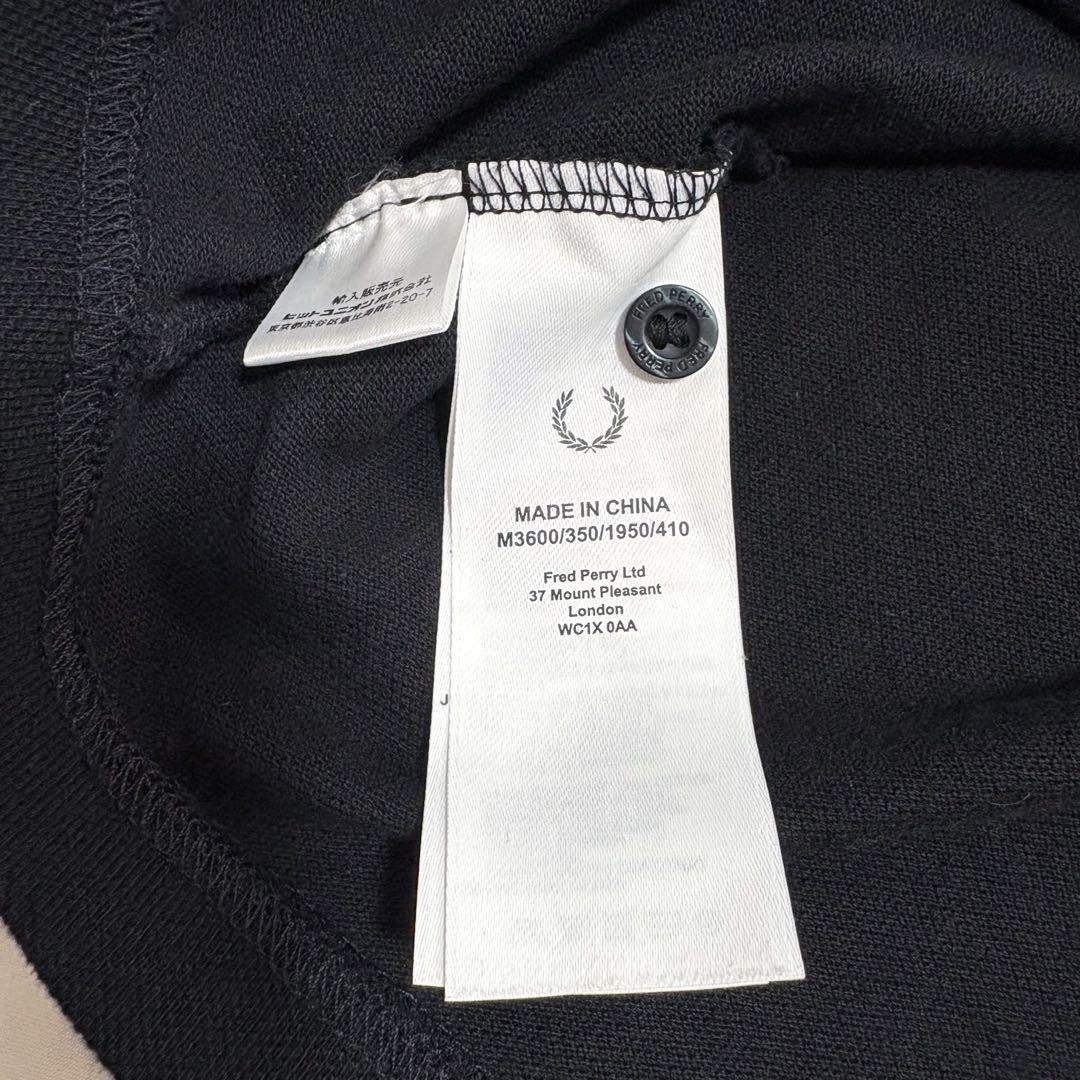 極美品 Fred Perry ポロシャツ ブラック XL