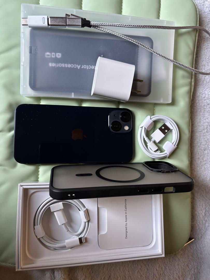 【美品】Apple iPhone 13 ミッドナイト128G