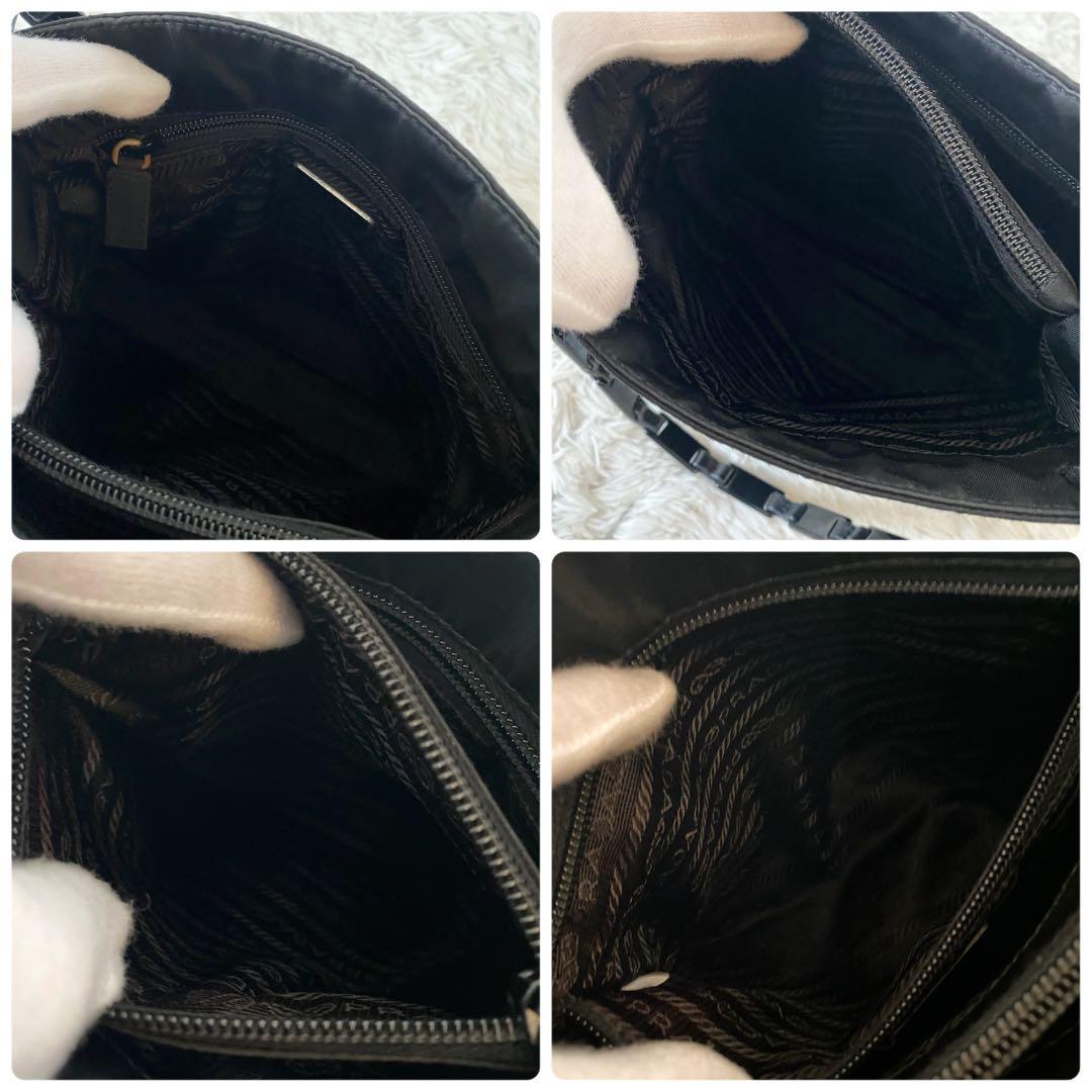 【Gカード付】美品 プラダ プラスチックチェーン ショルダーバッグ 三角ロゴ 黒 【Gカード付】美品 プラダ プラスチックチェーン ショルダーバッグ 三角ロゴ 黒