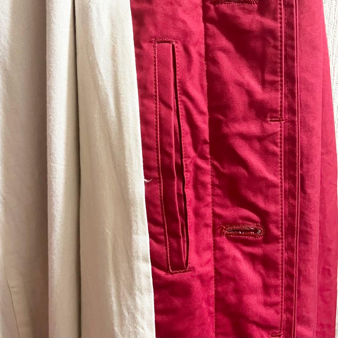 A VONTADE アボンタージ ダブルクロス ステンカラーコート 赤 L A VONTADE アボンタージ ダブルクロス ステンカラーコート 赤 L