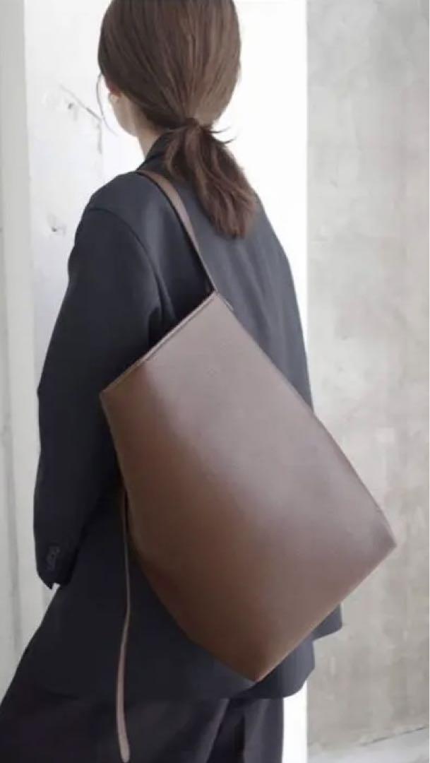 SLOBE iena トートバッグ　ブラウン SLOBE IENA トートバッグ ANTONELLO MASI/アントネッロマージ
