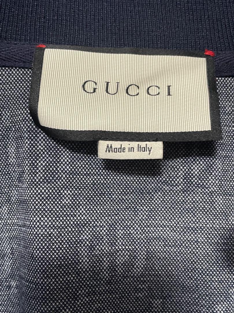 G*︎様 GUCCI GG ロゴパターン ジャケット ネイビー　M