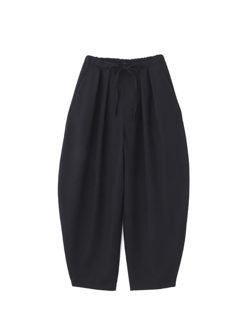 ETRE TOKYO 完売 キャバルリーツイルワイドパンツ ゴム M ネイビー
