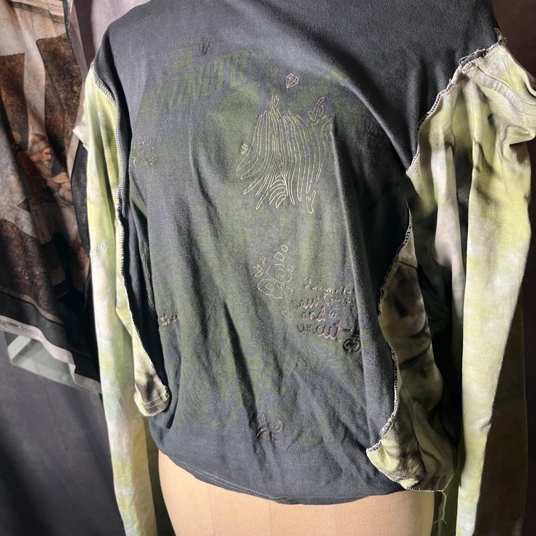 【早い者勝ち】リメイク ドッキングロングTシャツ 【早い者勝ち】リメイク ドッキングロングTシャツ