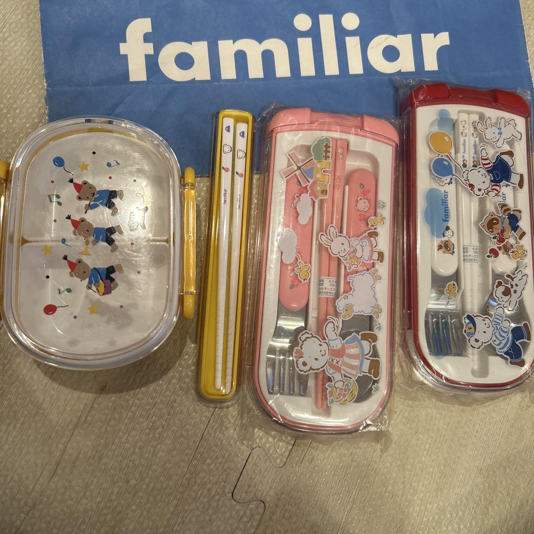 familiar キャラクター弁当箱・カトラリーセット