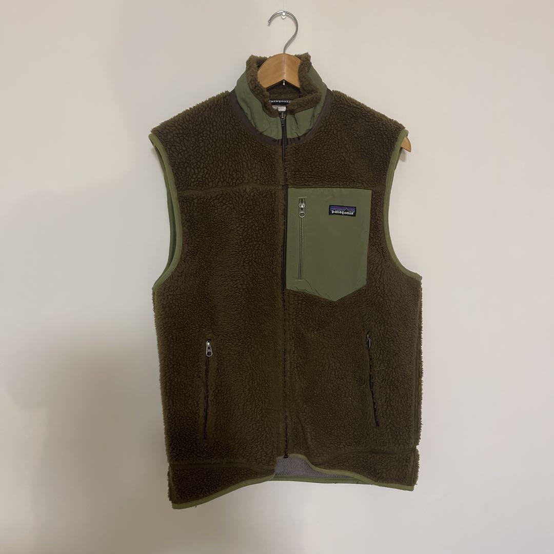 patagonia レトロX ベスト オリーブ M