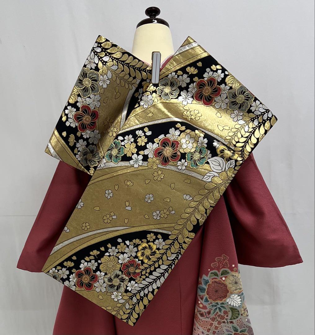 お買い得❣️ 振袖 セット 辻ヶ花 金彩加工 袋帯 帯締め 帯揚げ