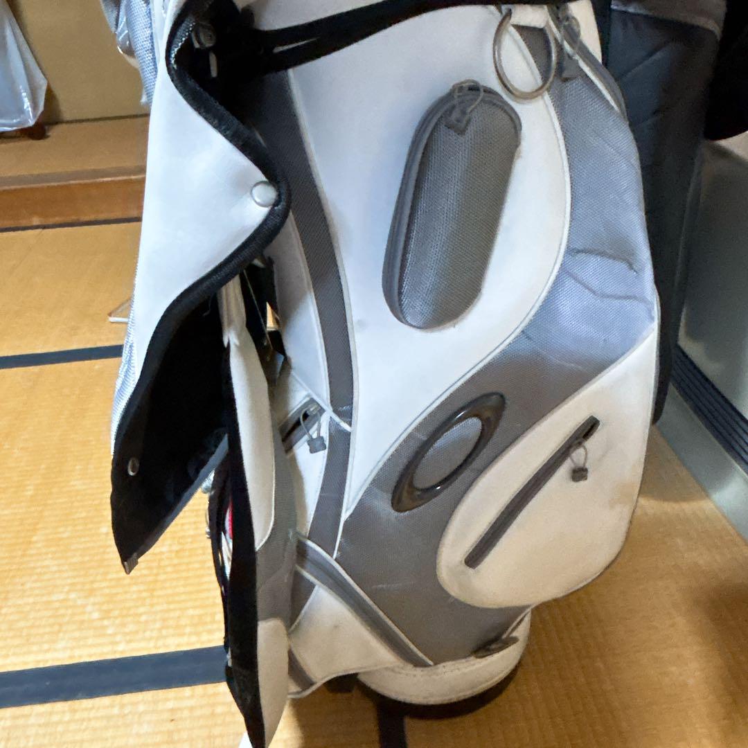 Oakley オークリー キャディバッグ ホワイト グレー ゴルフ クラブ 収納