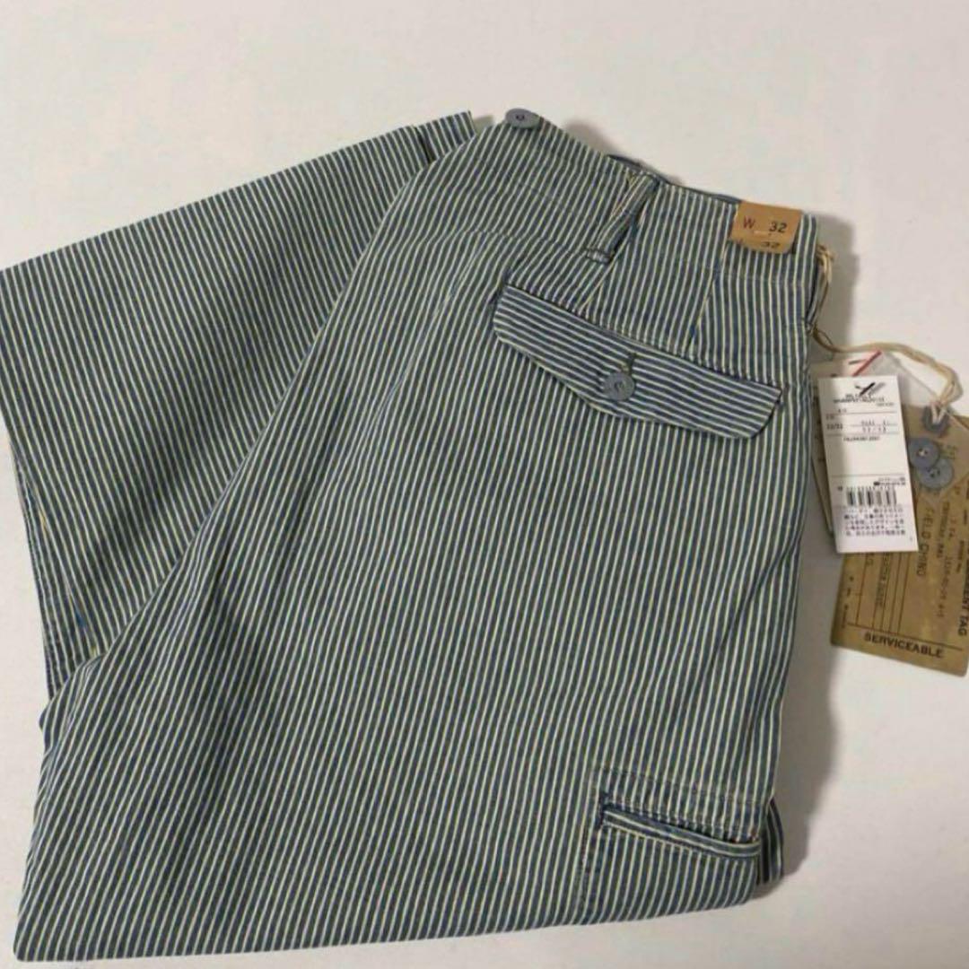 新品未使用品　24aw RRL ストライプド　パンツ　W31/L30