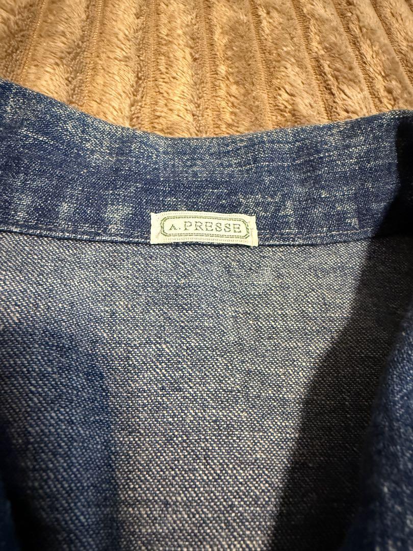 ジャケット・アウター 25ss A.PRESSE US NAVY Denim Jacket M
