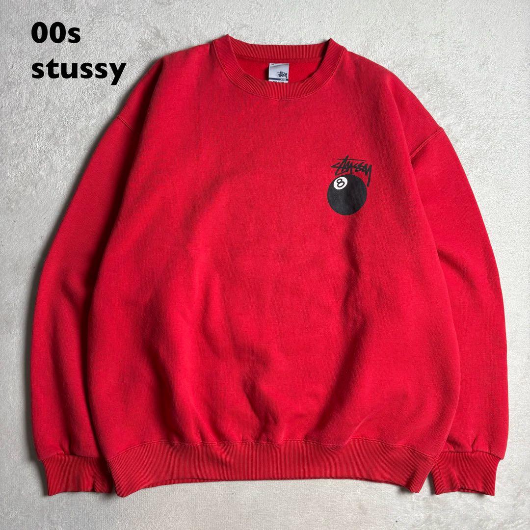 00s stussy 銀タグ　8ボール　スウェット　ヘビーウェイト