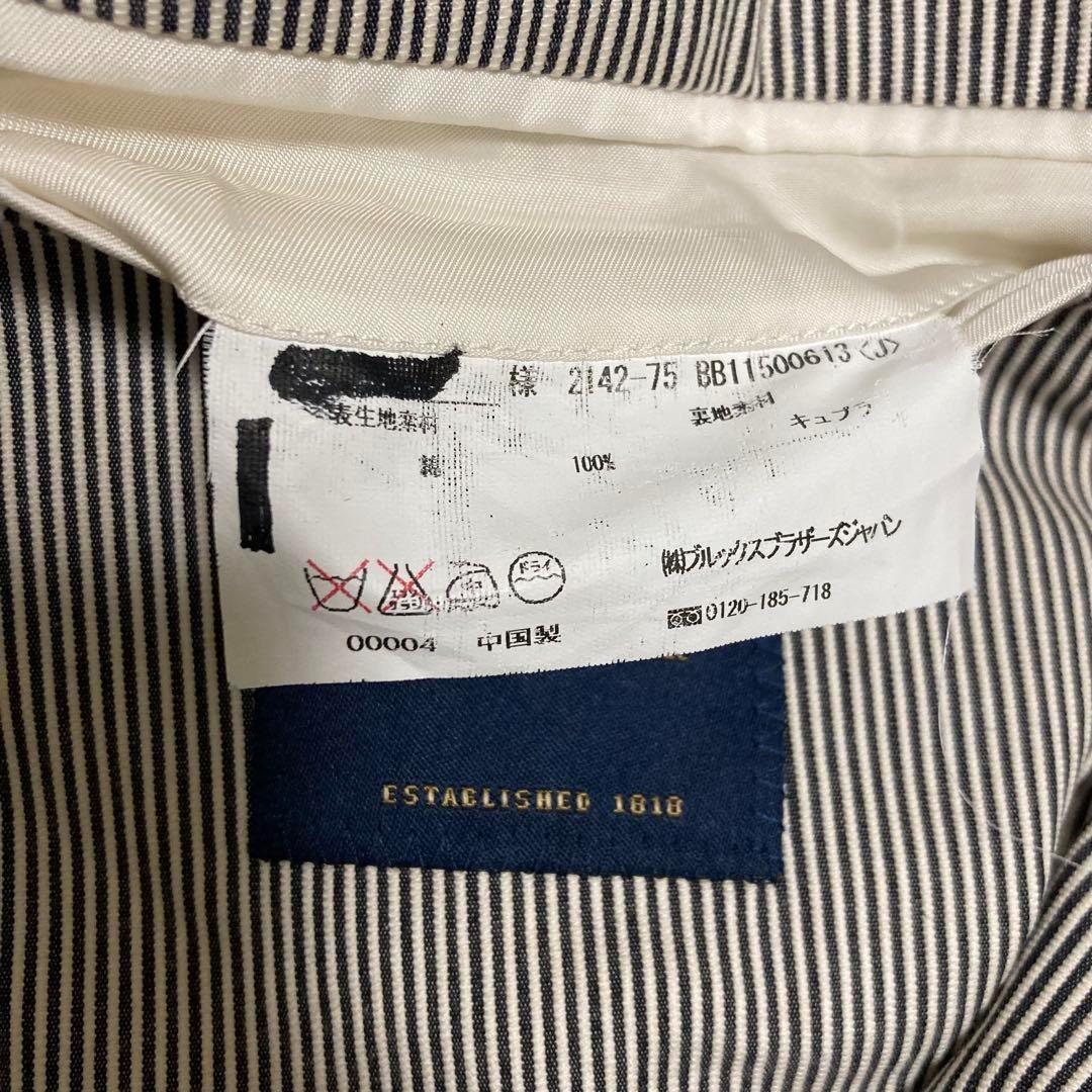 【美品】 XL ブルックスブラザーズ テーラードジャケット ストライプ