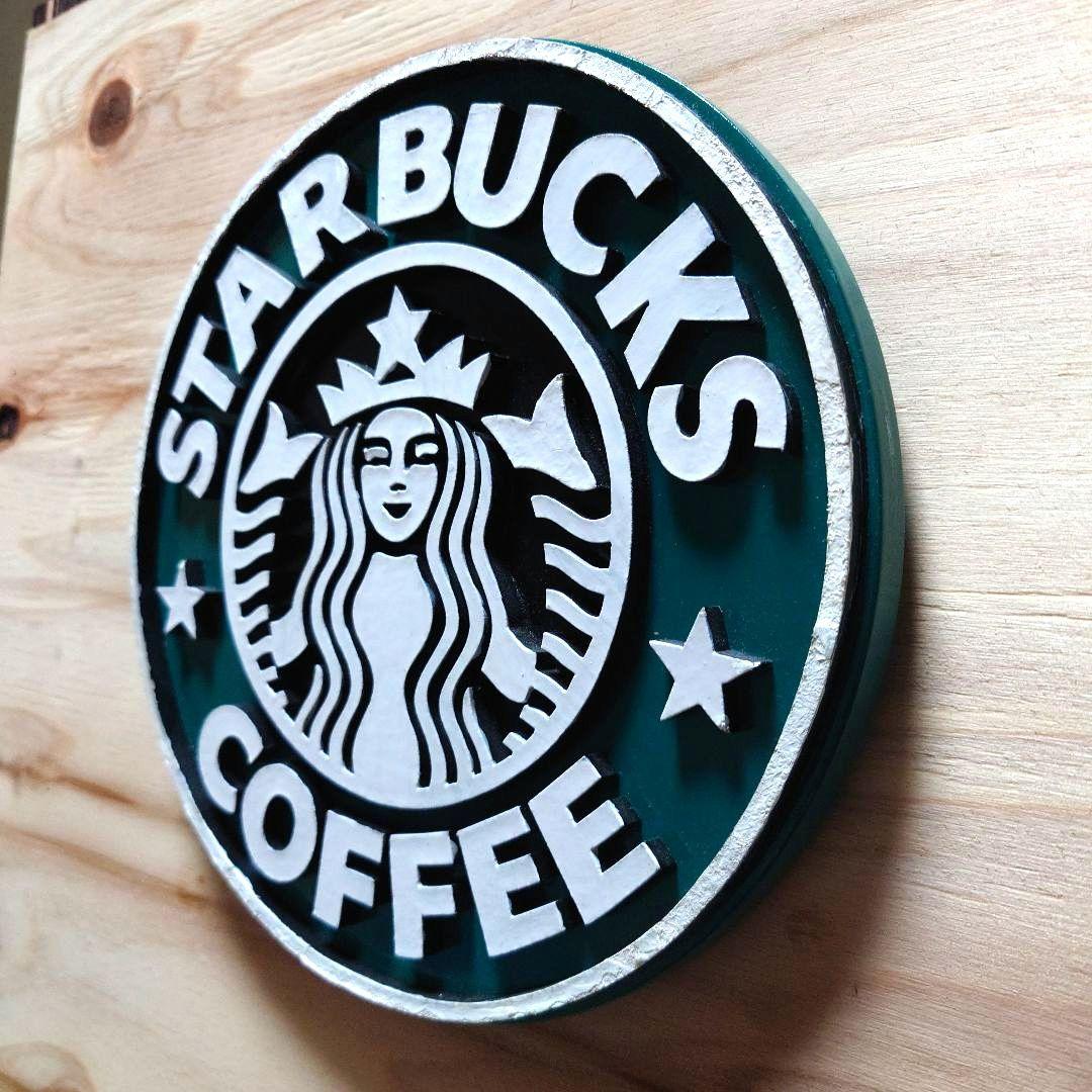 スタバ アメリカ スターバックス　看板　ロードサイン　STARBUCKS スターバックス メタル 看板 (本物) Starbucks サイン