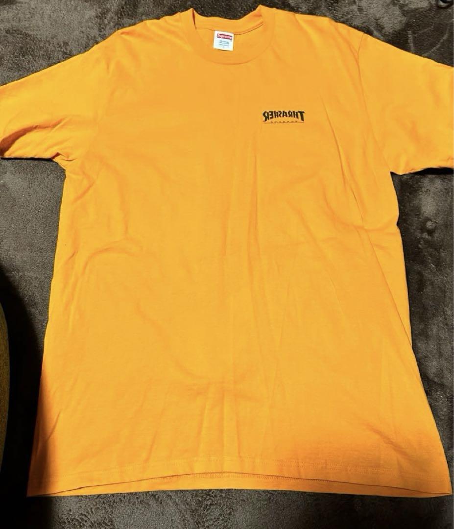 トップス Supreme x Thrasher Cross Tee orange L