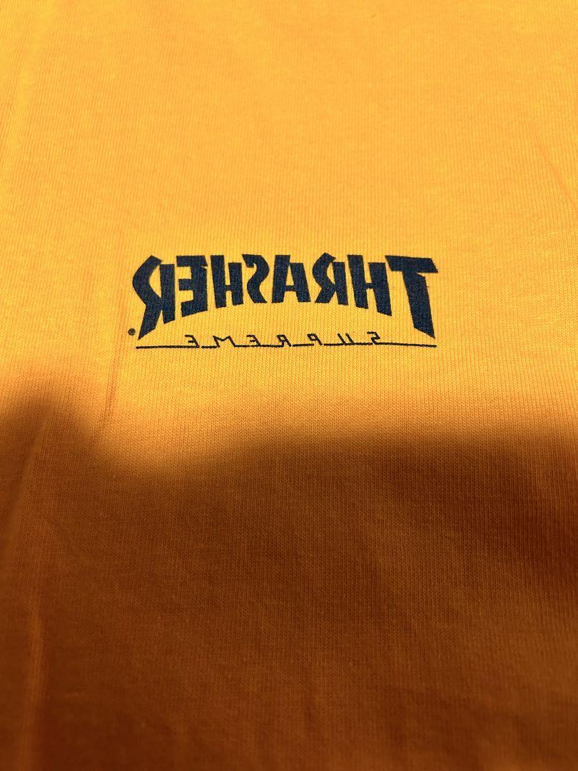 トップス Supreme x Thrasher Cross Tee orange L
