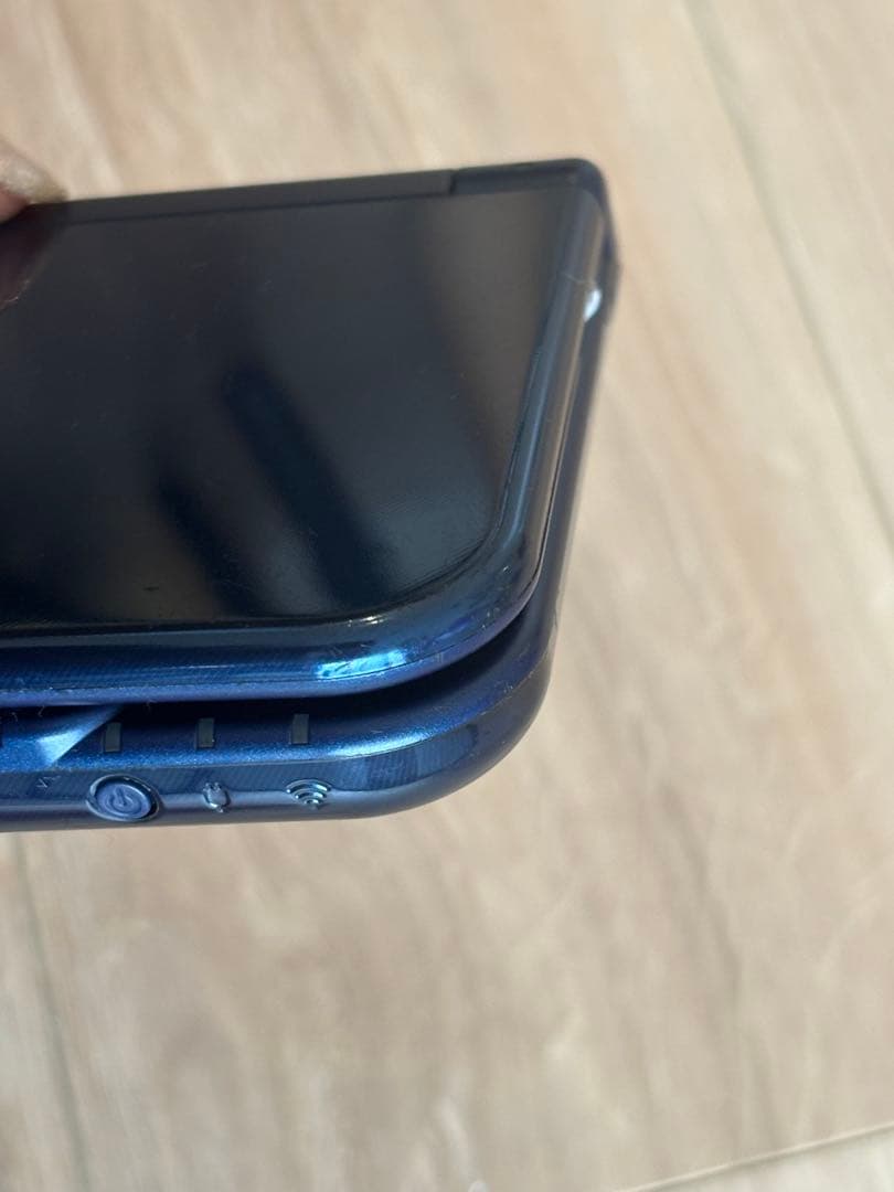 メタリックブルー ACアダプターandドラクエXL付きやや傷や汚れあり