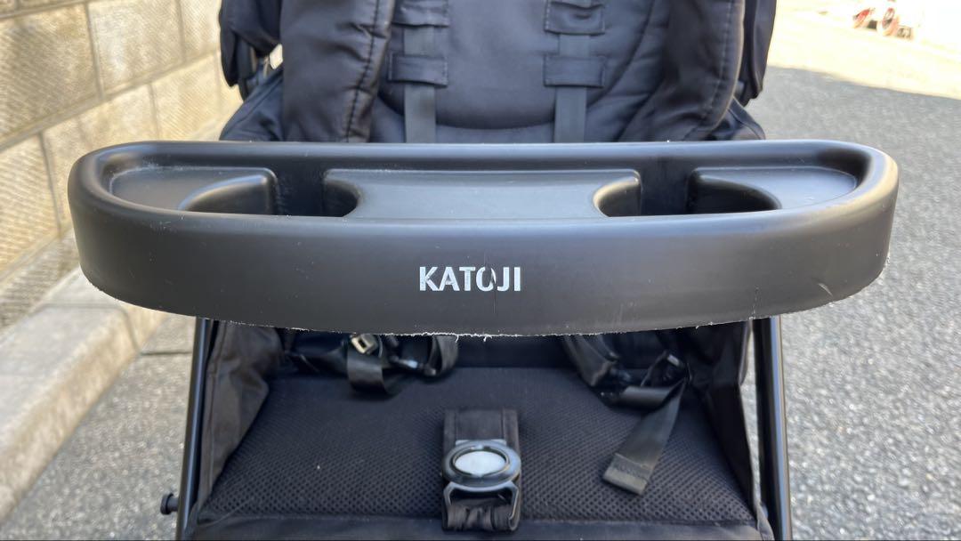 KATOJI 二人でゴー リアシート付き 二人用ベビーカー ブラック