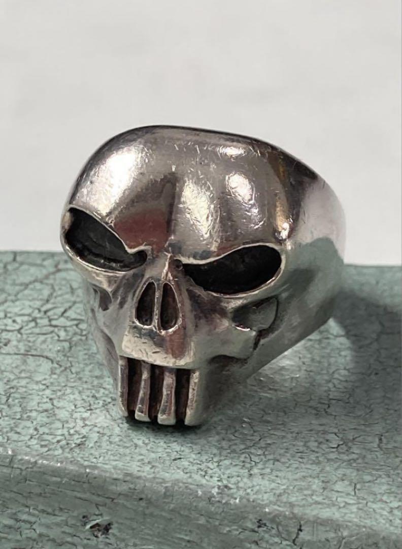 [E-9] Silver925 / 12.5g / 23号 SKULL RING