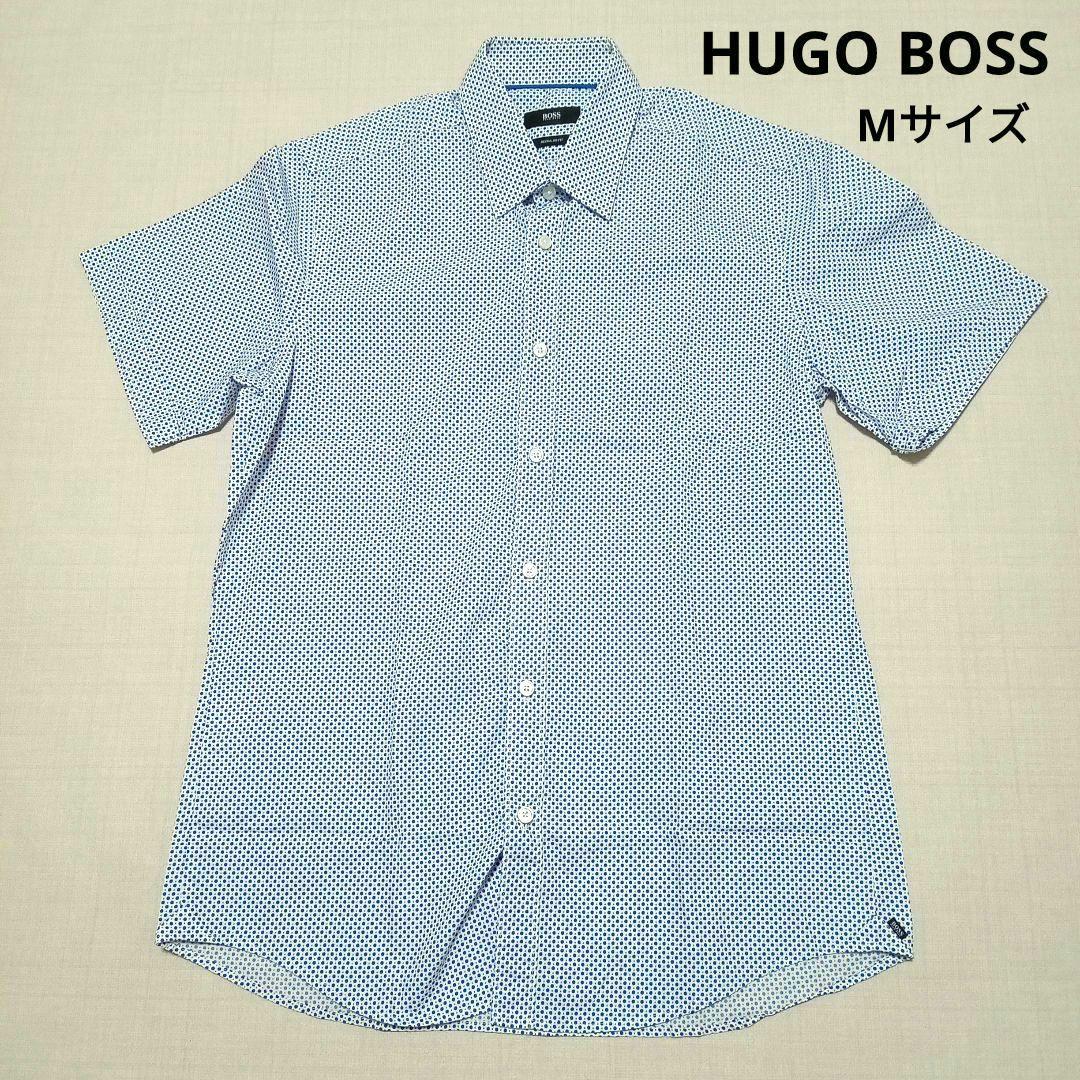 BOSS HUGO BOSS　コットン半袖シャツ　ドット柄