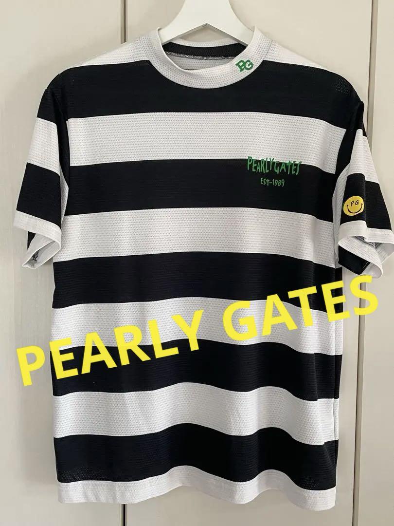PEARLY GATESパーリーゲイツボーダーTメッシュスマイルネイビーサイズ2 9,216円