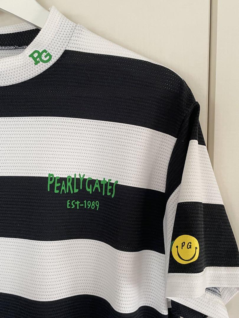 PEARLY GATESパーリーゲイツボーダーTシャツゴルフスマイルサイズ2 PEARLY GATESパーリーゲイツボーダーTシャツゴルフスマイル