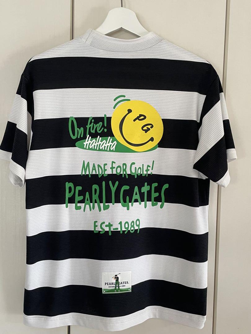 PEARLY GATESパーリーゲイツボーダーTシャツゴルフスマイルサイズ2 PEARLY GATESパーリーゲイツボーダーTシャツゴルフスマイル