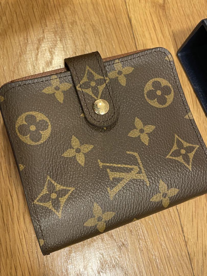 LOUIS VUITTON ルイヴィトン モノグラム コンパクトジップ ブラウン