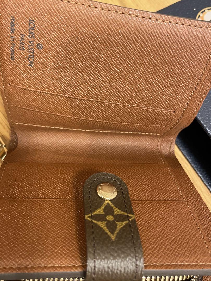 LOUIS VUITTON ルイヴィトン モノグラム コンパクトジップ ブラウン