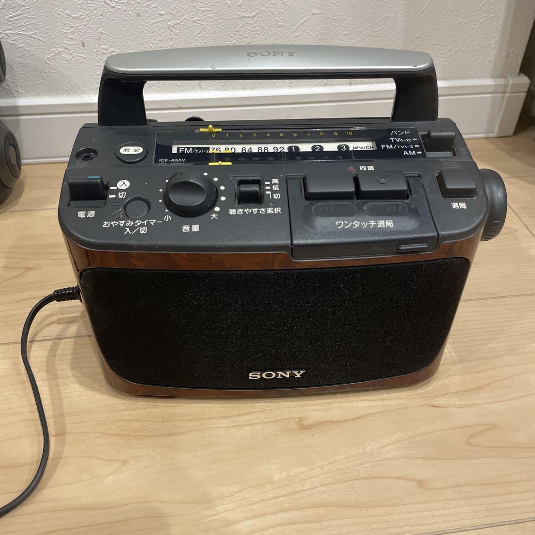 SONY TV/FM/AM 3バンド ラジオ ICF-A55V ポータブルラジオラジオ・コンポ